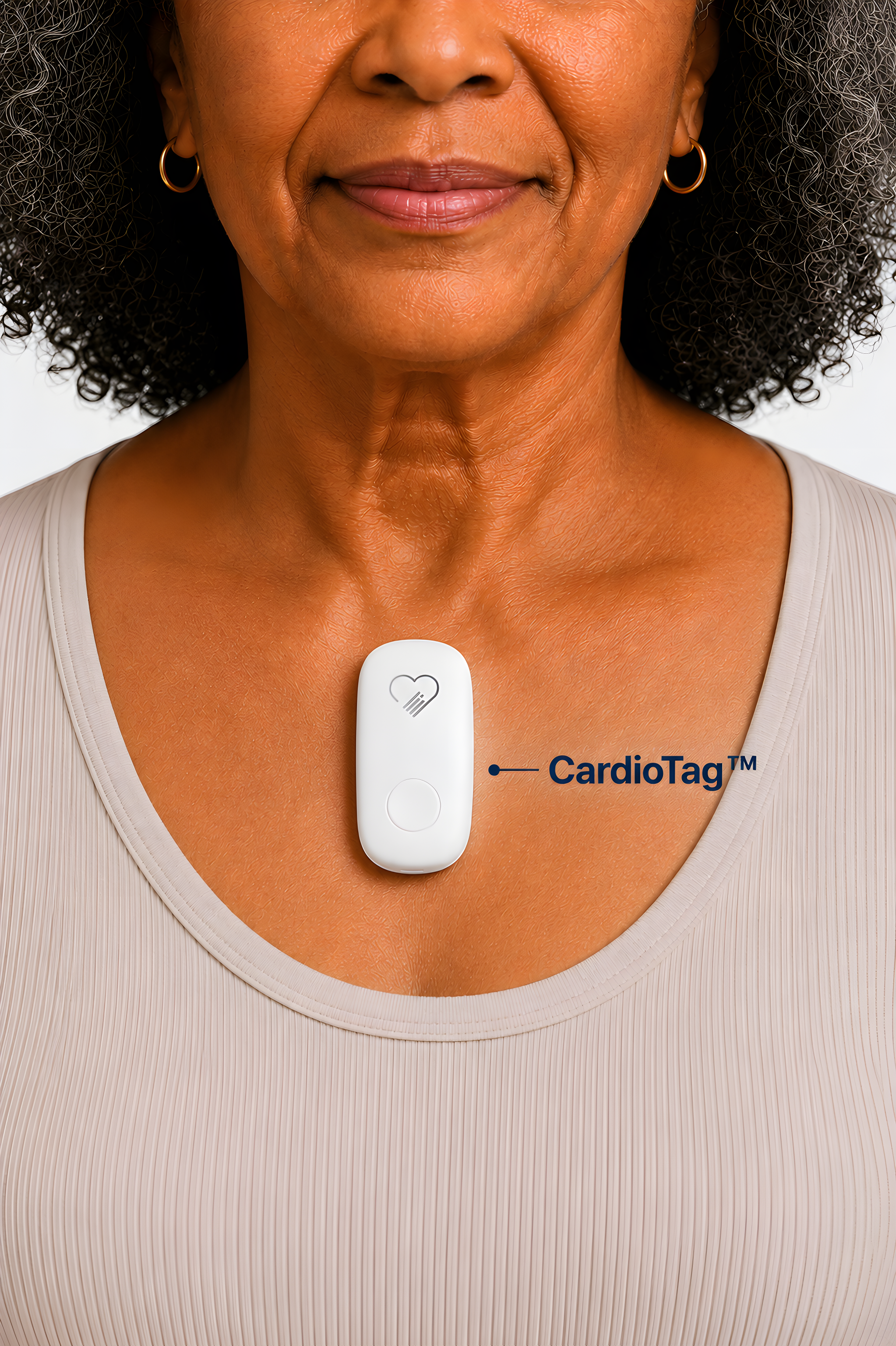 Patient wearing the CardioTag&trade; device